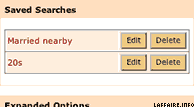 List of saved searches on Married Date Link